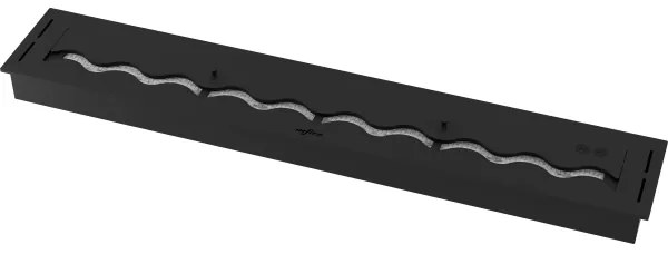 InFire - Vstavaný BIO krb 7,5x120 cm 7kW čierna