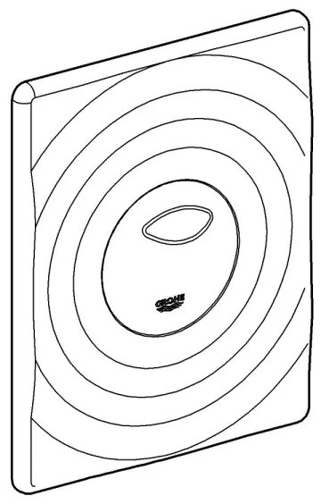 GROHE 42302SH0 - Splachovacie tlačidlo SURF 156 × 197 mm biela