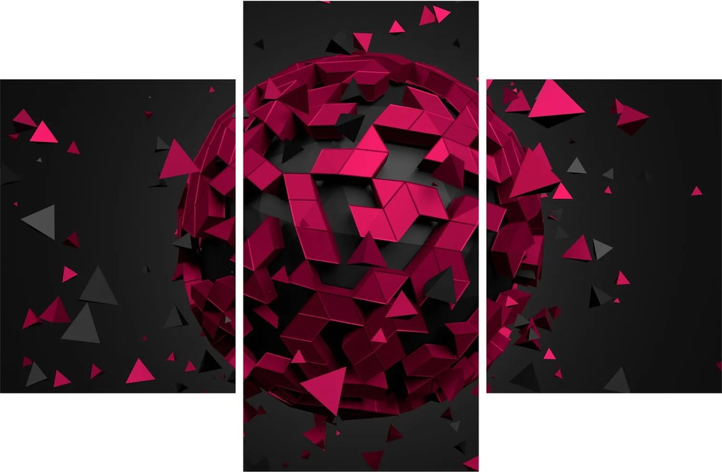 Obraz 3D abstrakcie (90x60 cm)