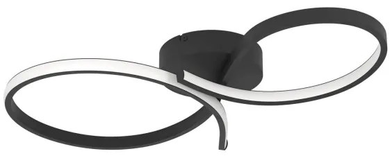 Eglo 901266 - LED Stropné svietidlo SERPINS LED/21W/230V 3000K čierna