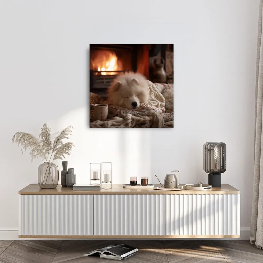 Vianočný obraz útulná zimná atmosféra