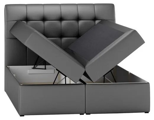 Čalúnená posteľ NELA + topper, 140x200, endo 7706