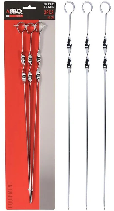 Grilovacie ihly 3 ks 45 cm