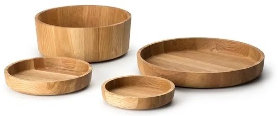 Continenta C4134 - Drevěná miska 25x4,8 cm dub