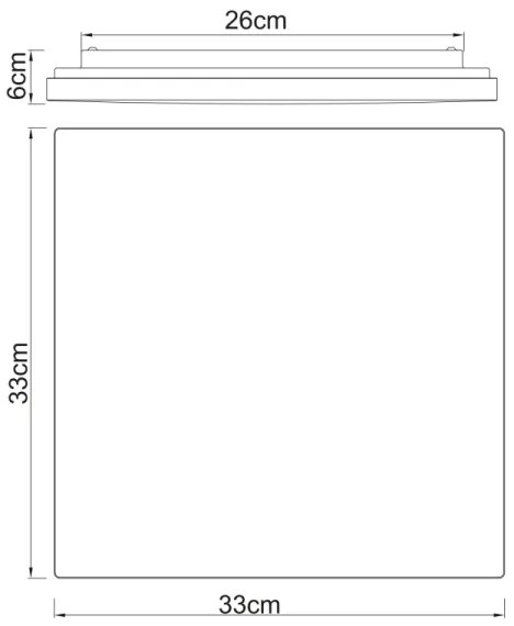 Globo 48296W - LED Stropné svietidlo RAINA LED/12W/230V