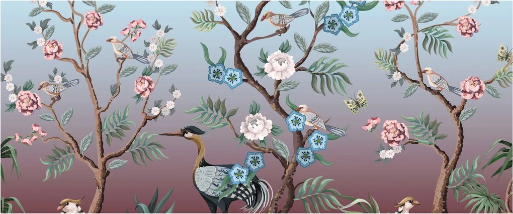 Obraz - Vtáčí park (120x50 cm)