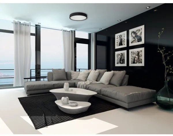 Kanlux 23121 - Stropné svietidlo JASMIN 2xE27/20W/230V ø 37,5 cm wenge