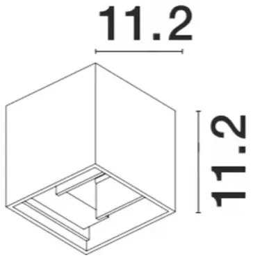 Vonkajšie LED svietidlo Como 11.2 biele