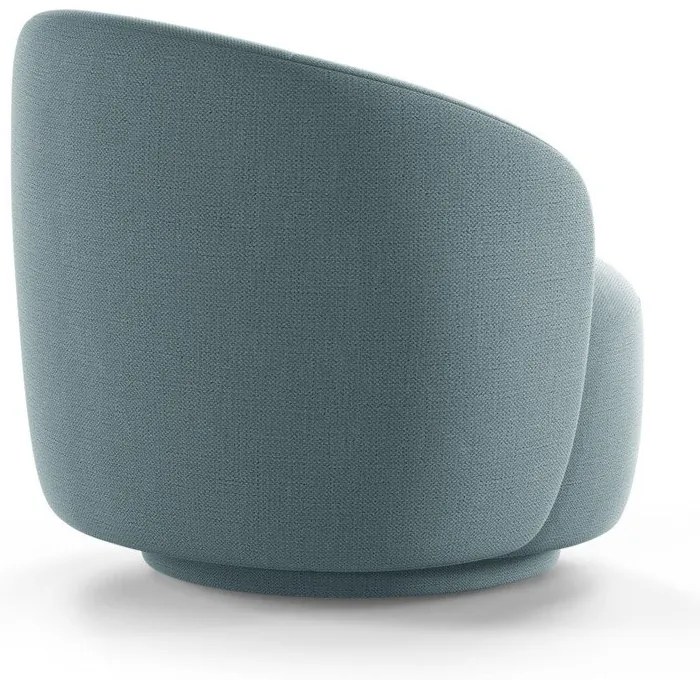 Svetlomodré otočné kreslo Letizia – Micadoni