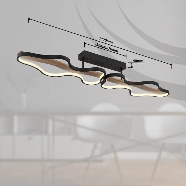 Globo 67181D1 - LED Stmievateľný prisadený luster BEZZY LED/36W/230V + DO