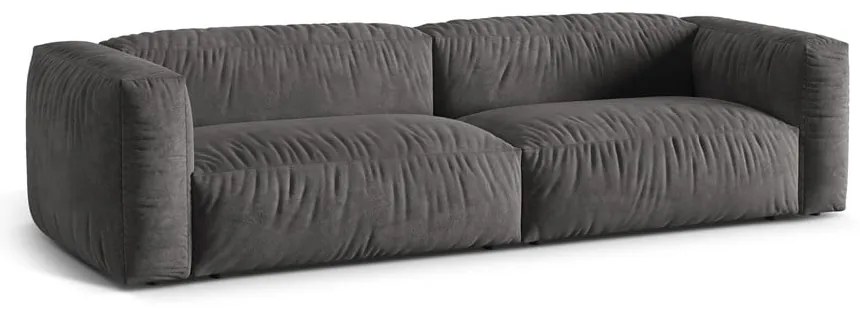 Sivá zamatová pohovka 320 cm Martina – Micadoni