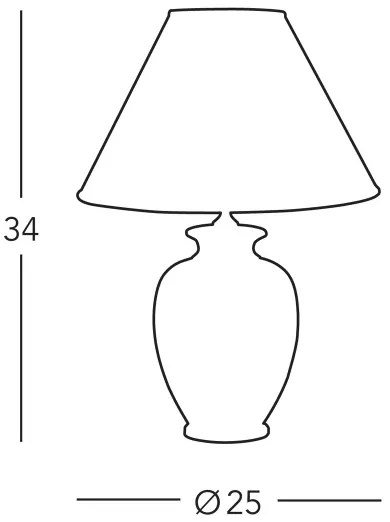 Kolarz A1354.71S - Stolná lampa GIARDINO 1xE27/60W/230V pr. 25 cm