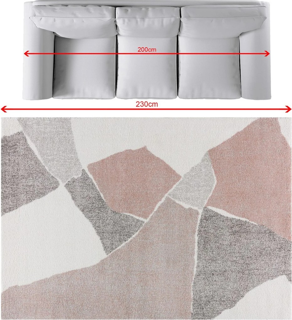 Koberec Softness cream/nude rose 160x230cm