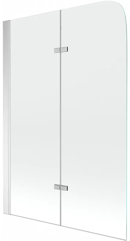 Mexen FELIX, vaňová zástena, 2-krídlová, 80 x 140 cm, chróm-transparentná, 890-080-002-01-00