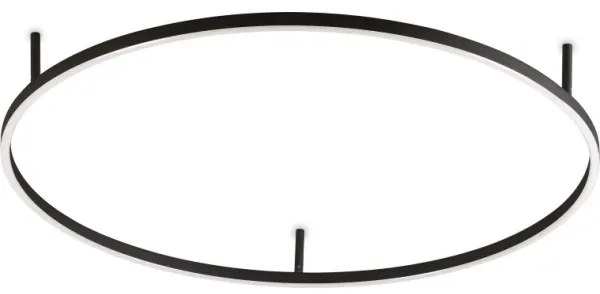 Ideal Lux - LED Stropné svietidlo ORACLE S LED/53W/230V 2700K pr. 90 cm čierna