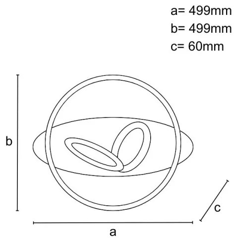 LED Stmievateľné stropné svietidlo LED/105W/230V 3000-6500K + diaľkové ovládanie