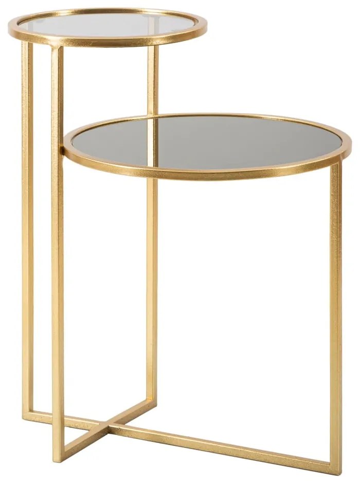 Okrúhly konferenčný stolík v zlatej farbe 40x50 cm - Mauro Ferretti