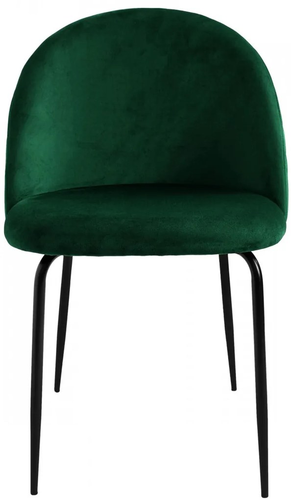 Čalúnená designová stolička ForChair IV zelená