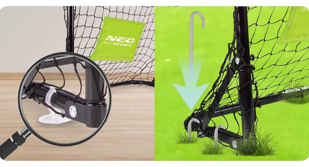 Neo-Sport Futbalové bránky - sada 2 ks - 60 x 45 x 25 cm NS-461