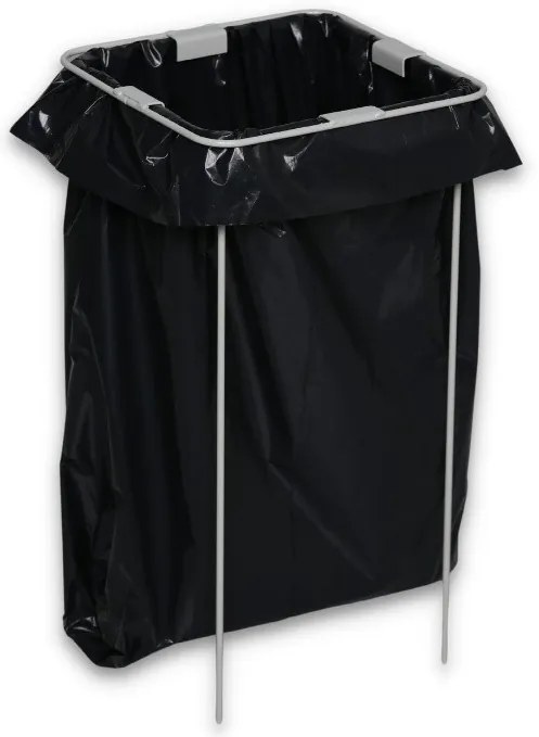 Kôš na triedený odpad 2x 50 L, úchyt na vrece, čierny/čierny