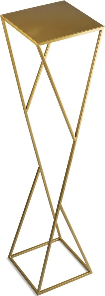 STOJAN NA KVETINÁČ LOFT3 100X24X24 CM ZLATÁ