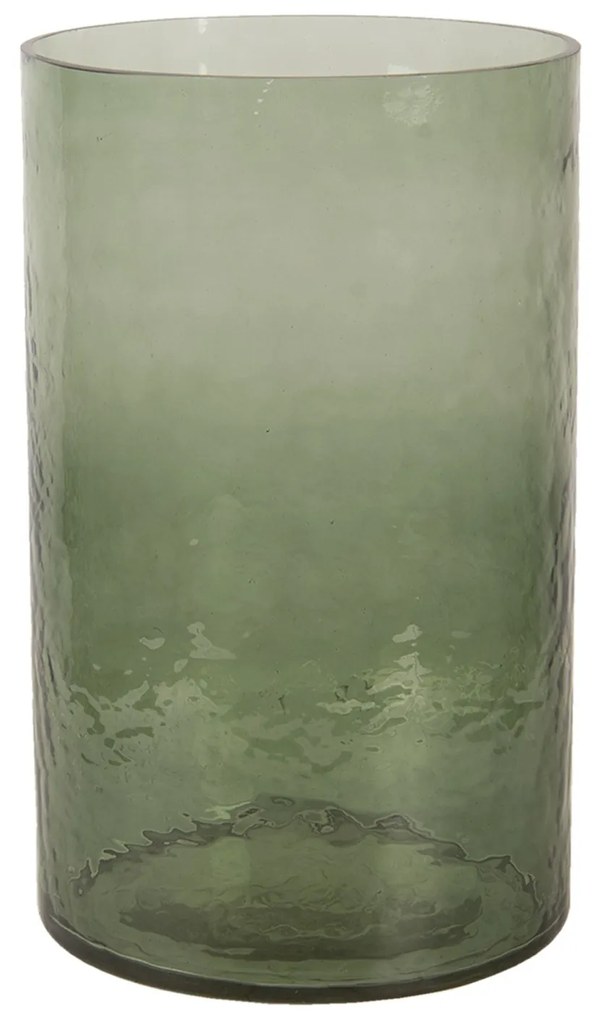 Sklenený svietnik so zakaleným sklom - 15 * 25 cm