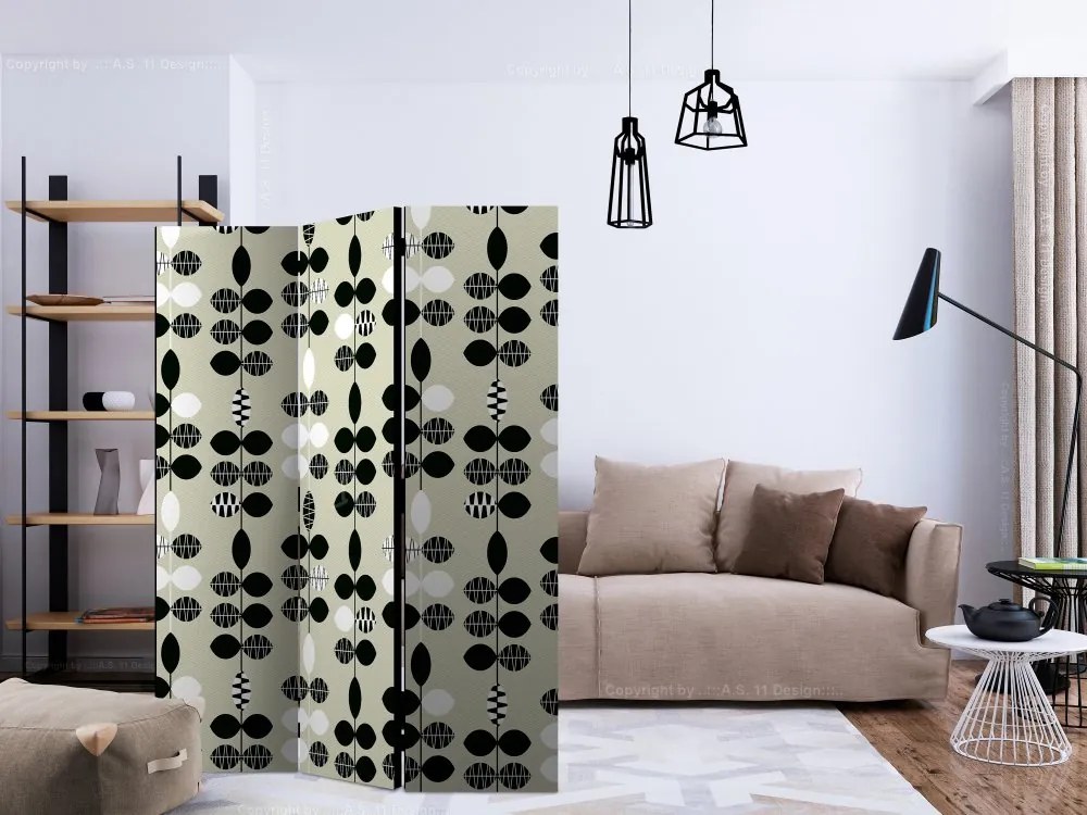 Artgeist Paraván - Black and White Dots [Room Dividers]