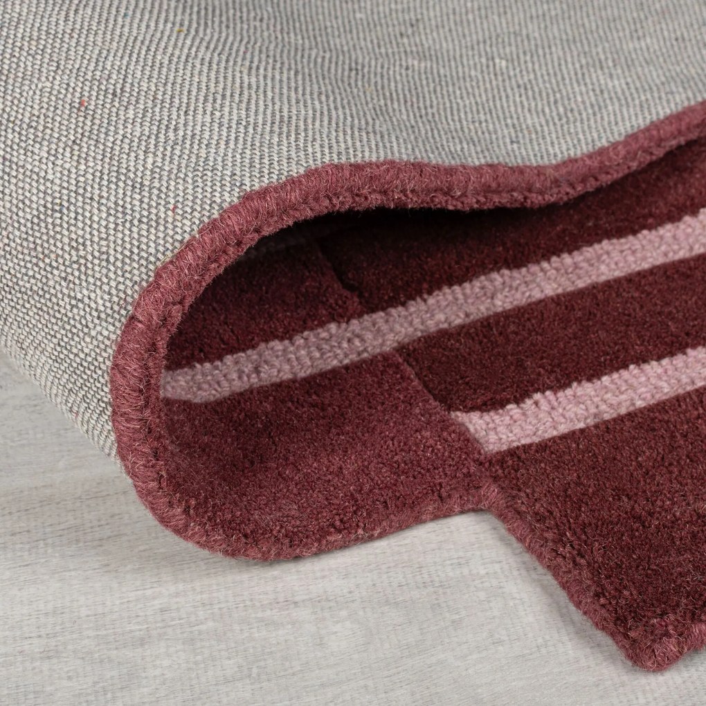 Ručne všívaný kusový koberec Abstract Split Ombre Red, 150x240, červená, chodba / predsieň, Flair Rugs