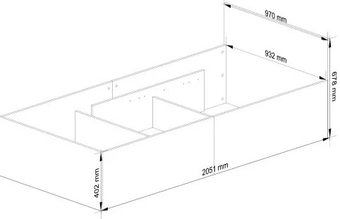 Jednolôžková posteľ s roštom 90x200 cm, biela