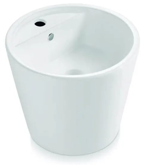 Bathco 4057 - Umývadlo na dosku FLORENCIA pr. 42 cm porcelán/biela