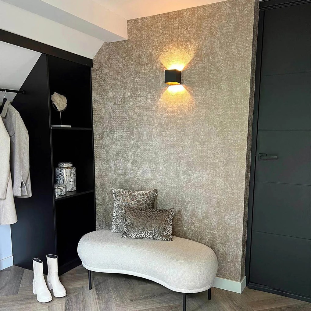 Inteligentné nástenné svietidlo čierne 8 cm vrátane Wifi G9 - Transfer