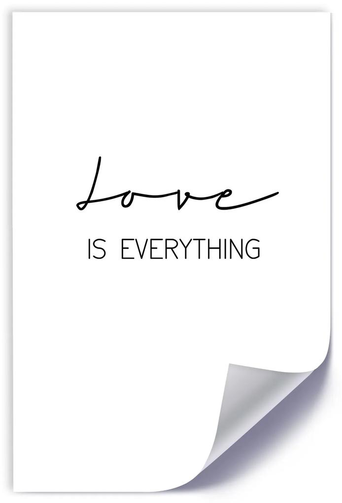 Gario Plagát Love is everything Farba rámu: Bez rámu, Rozmery: 40 x 60 cm
