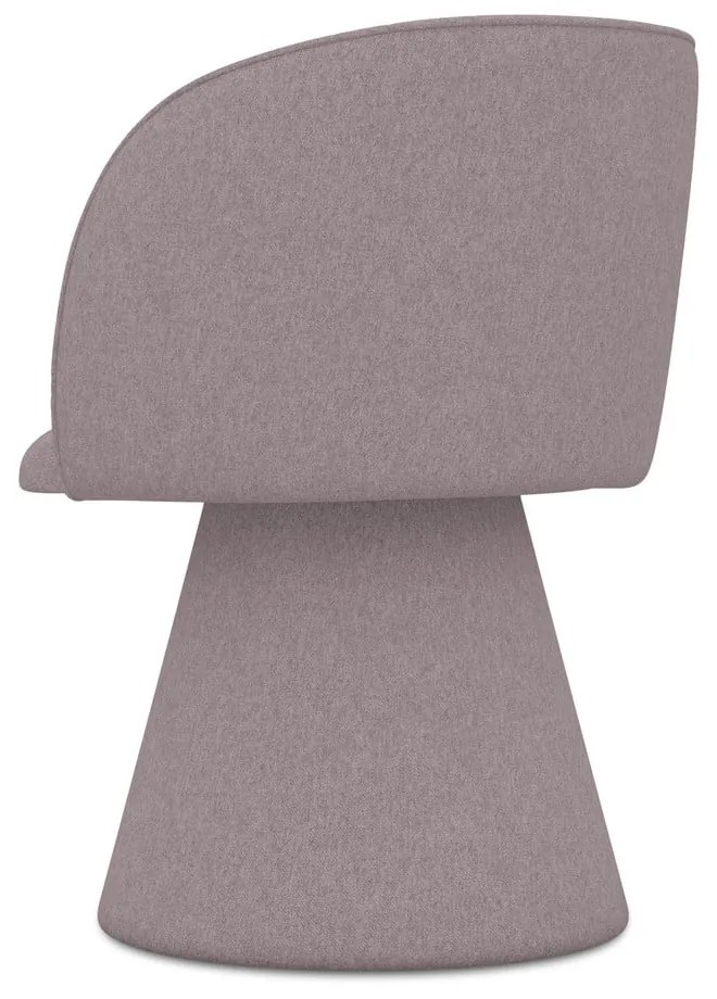 Čalúnené jedálenské kreslo v levanduľovej farbe Maia – Makamii