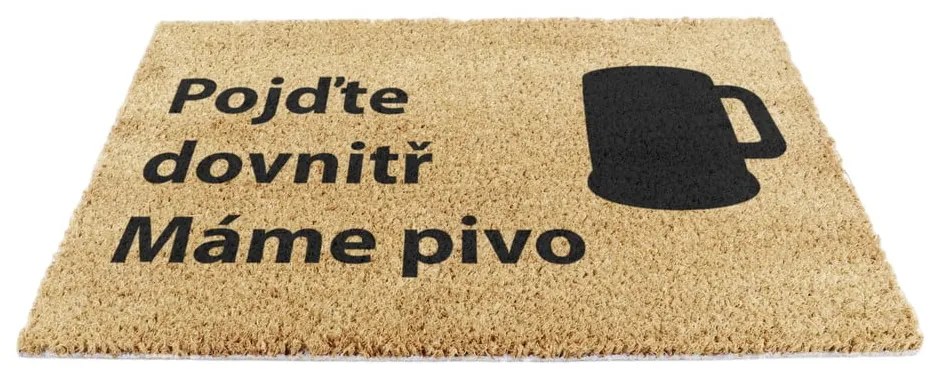 Rohožka z kokosového vlákna 40x60 cm Pivo – Artsy Doormats
