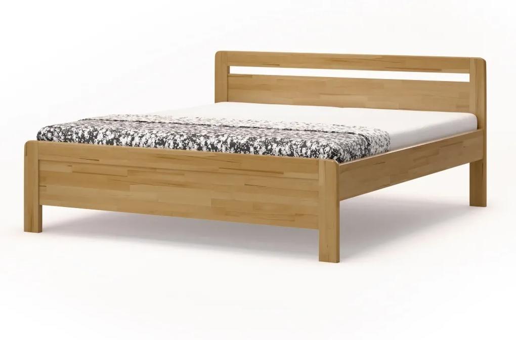 BMB KARLO KLASIK - masívna buková posteľ 120 x 200 cm, buk masív