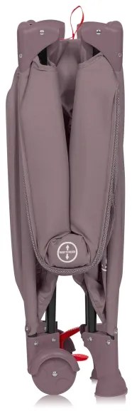 Lionelo - Cestovná postieľka LAURA Pink Nude