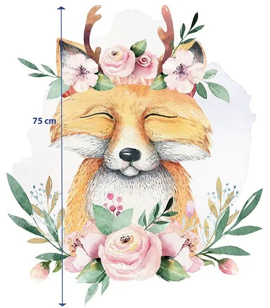 interesi Samolepka s líškou 75 x 65 cm