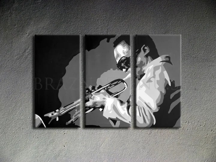 Ručne maľovaný POP Art obraz Miles Davis | rôzne rozmery