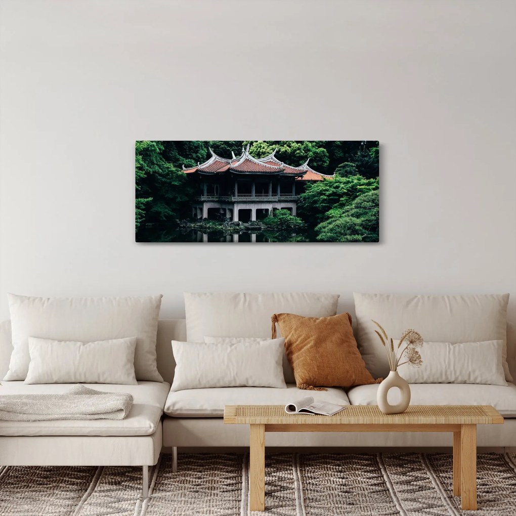 Obraz z japonskej národnej záhrady (120x50 cm)