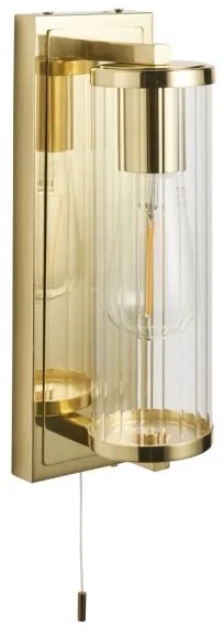 Endon 94075 - Kúpeľňové nástenné svietidlo TAYLOR 1xE27/10W/230V IP44 zlatá