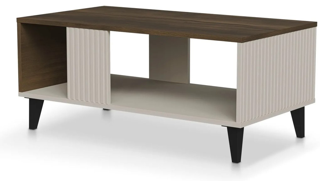 Konferenční stolek Random 92 cm kašmír/ořech