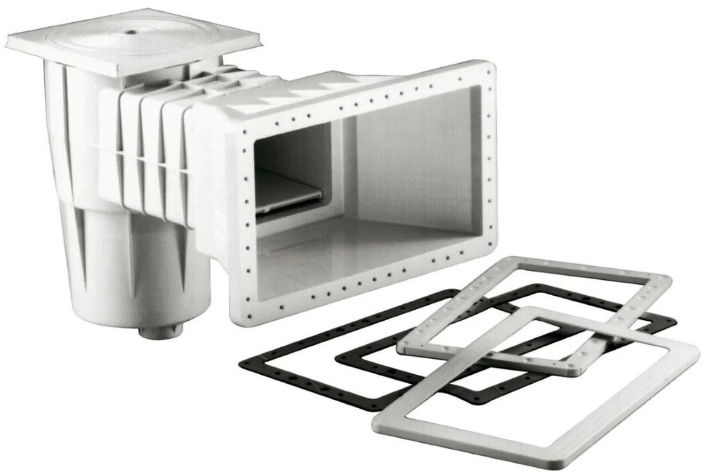 Bazénový skimmer s dlhým a širokým hrdlom 400 x 230 mm KRIPSOL