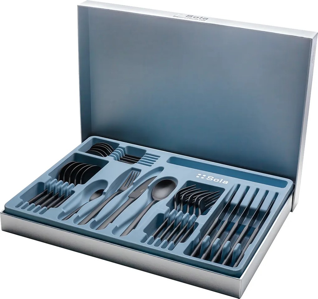 Príborový set 30 ks – Living PVD čierny matný - 133839