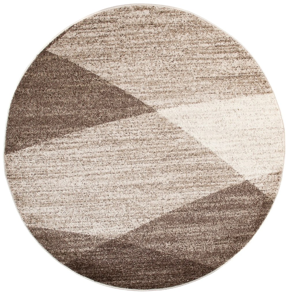 Koberec kruh K195B BEIGE SARI KOŁO 3UX Veľkosť: 130x130cm
