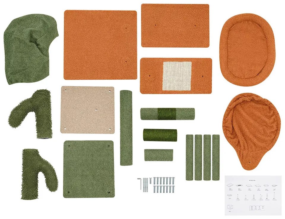 Kaktusový mačací strom - odpočívadlo a ihrisko pre mačky