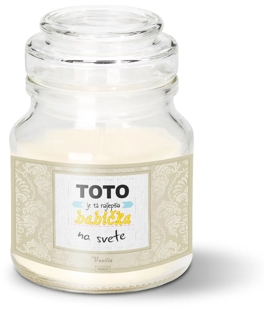 Sablio Sviečka Tohle je ta Najlepšia babička na světě - 120 g