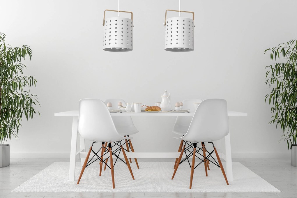 Toolight - Stropné svietidlo 1xE27 60W APP957-1CP, biela, OSW-03211