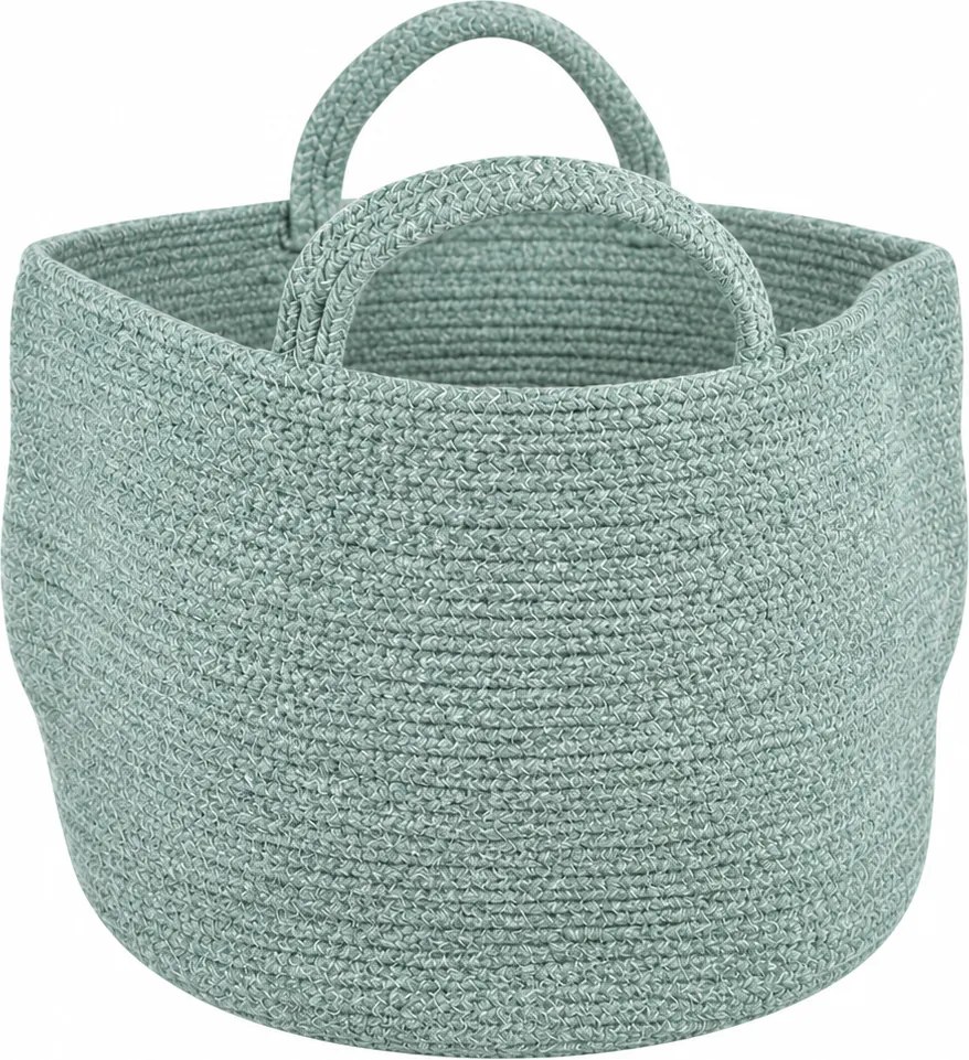 Úložný kôš s úchytmi COTTON HAVEN 35x35 cm - viac farieb Farba: Sivohnedá