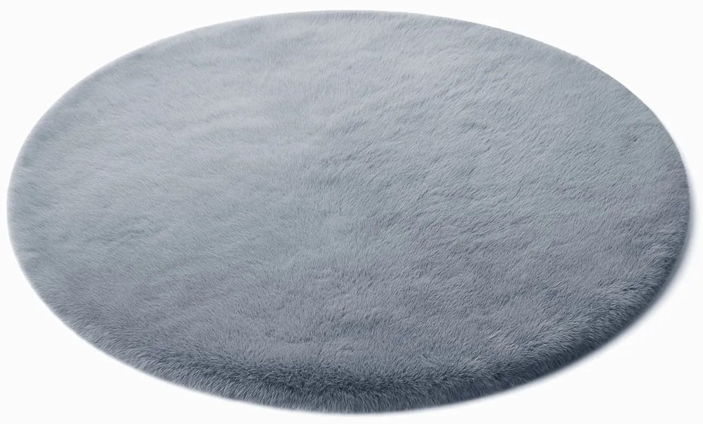 Sivý okrúhly koberec Rabbit Rozmer: 100