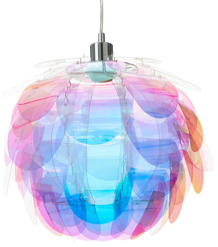 Závesná lampa Clover v dúhových farbách